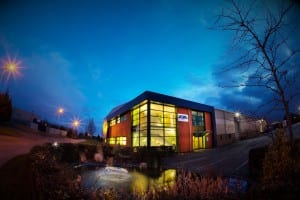 Night View of JCW Acoustic Flooring Office