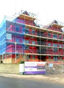 JCW Acoustic Flooring currently working on a 16 upper floor apartment in Welshmill Lane, Frome