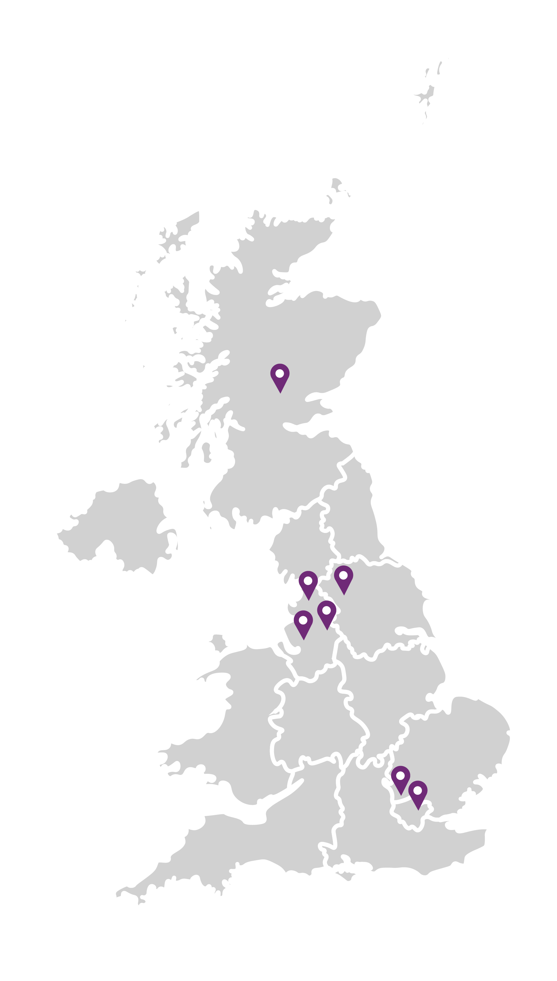 Areas We Cover Map